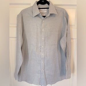 Cremieux Mens 100% Pima Cotton No Iron Shirt, Size 15.5, 33, Worn Once